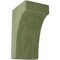 Ekena Millwork 5 1/4"W x 6"D x 10"H Clarksville Wood Vintage Decor Bracket, Restoration Green BKTWD05X06X10CVGR - alternate 1